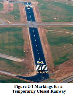 Thortarp closed runway marker FAA runway markings for a temporariy closed airport runway